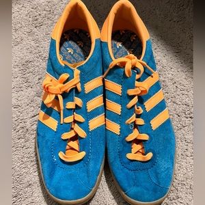 Adidas Size 13 Stadt Blue & Orange